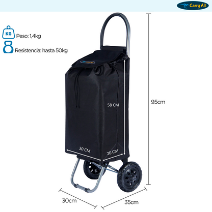 Carrito De Compras Plegable Carry All Adelaida Carro Feria