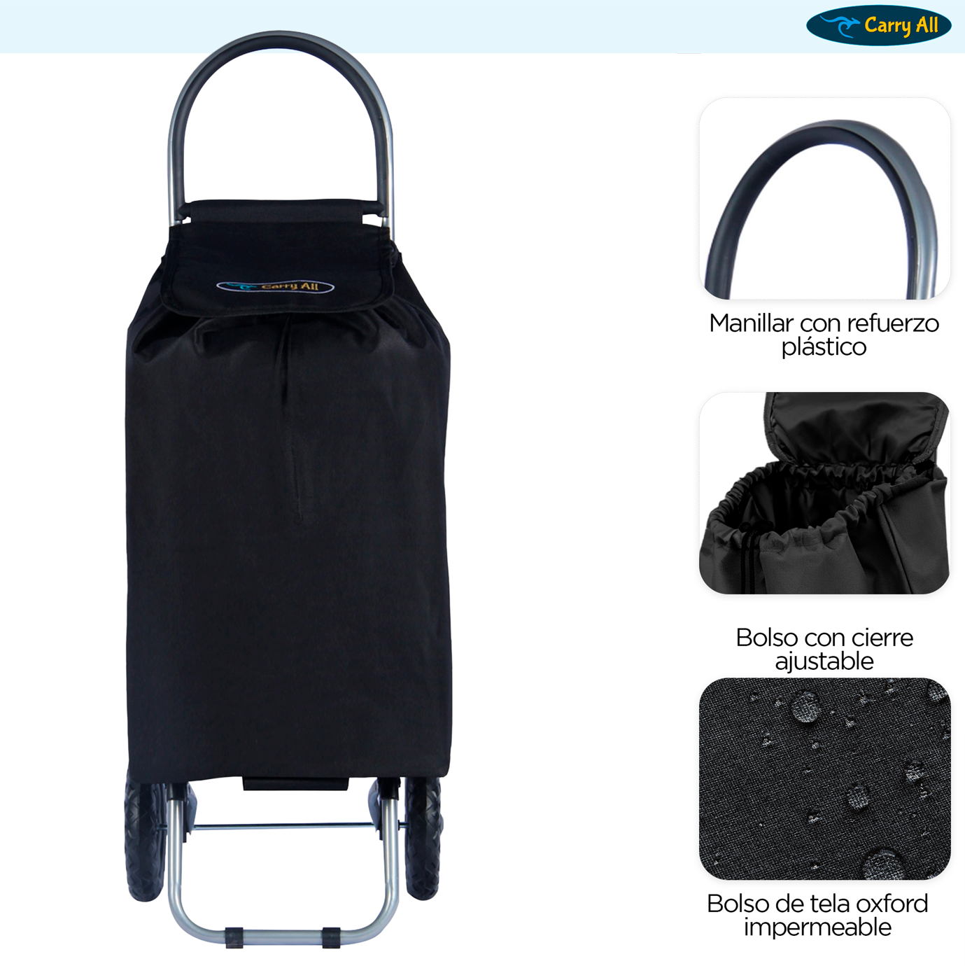 Carrito De Compras Plegable Carry All Adelaida Carro Feria