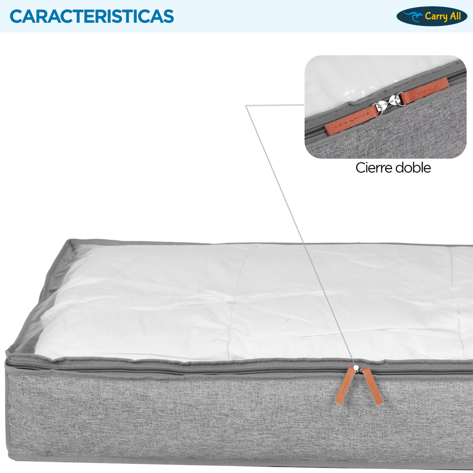 Bolso Organizador Bajo Cama Carry All 70 Litros Almacenaje Ropa Varios