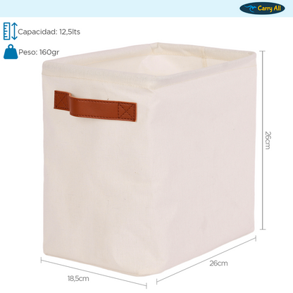 Cesta Organizadora Plegable Carry All De Lino S