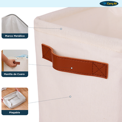 Cesta Organizadora Plegable Carry All De Lino L