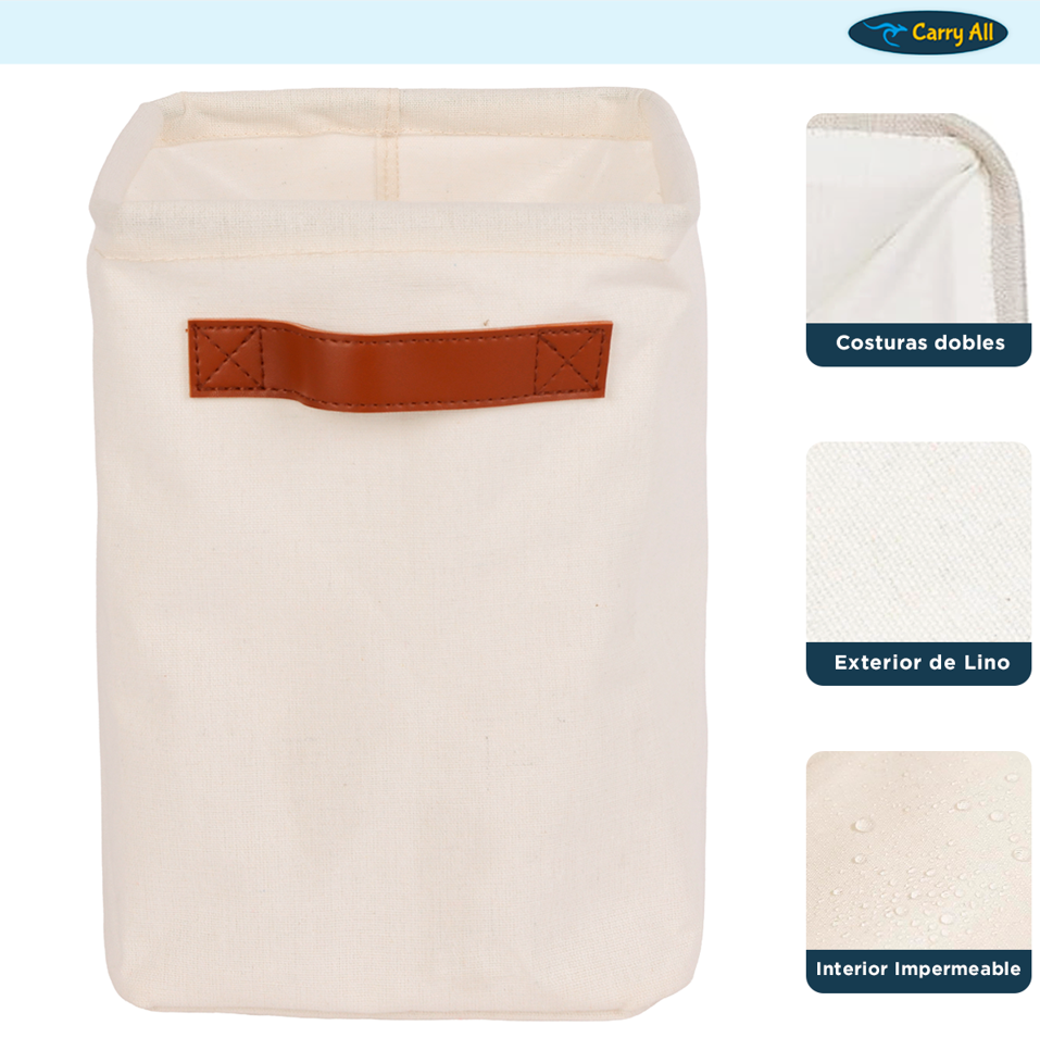 Cesta Organizadora Plegable Carry All De Lino S