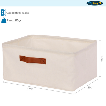 Cesta Organizadora Plegable Carry All De Lino L