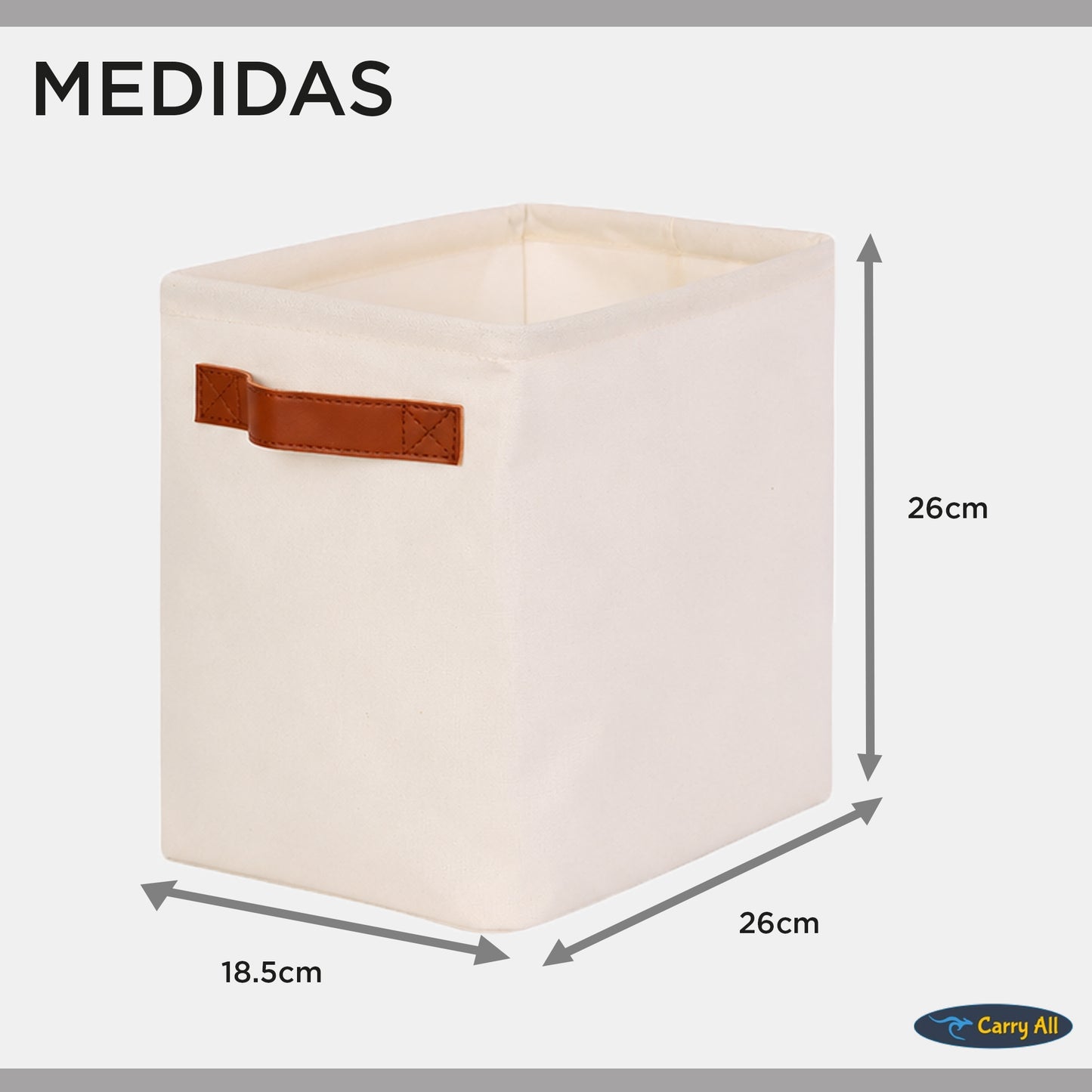Cesta Organizadora Plegable Carry All De Lino S