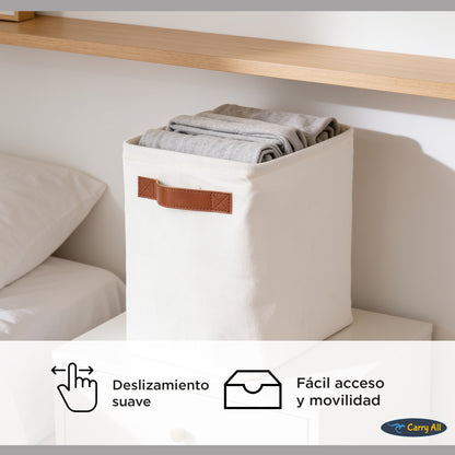 Cesta Organizadora Plegable Carry All De Lino S