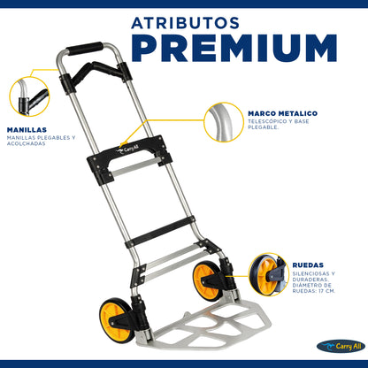 Carro De Carga Plegable Equus 150 Kilos Carry All Tipo Yegua