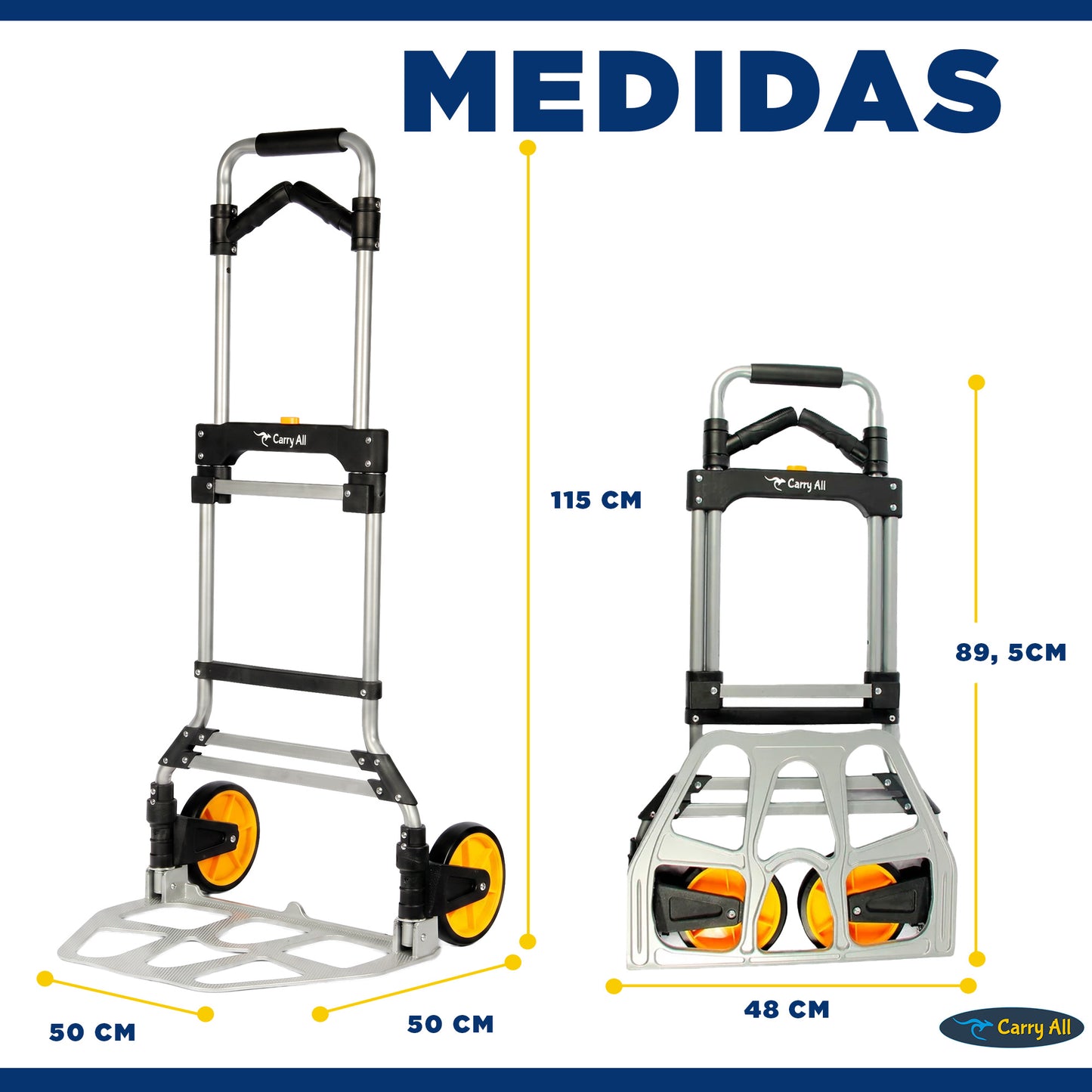 Carro De Carga Plegable Equus 150 Kilos Carry All Tipo Yegua