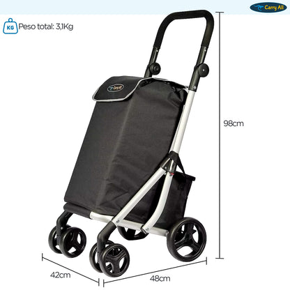 Carrito De Compras Plegable Carry All Premium Carro Feria Yegua Gympie