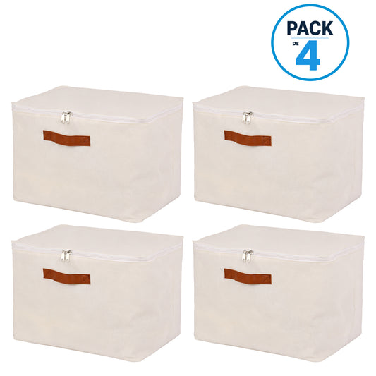 Pack 4 Bolsas Organizadoras Plegables Carry All De Lino M