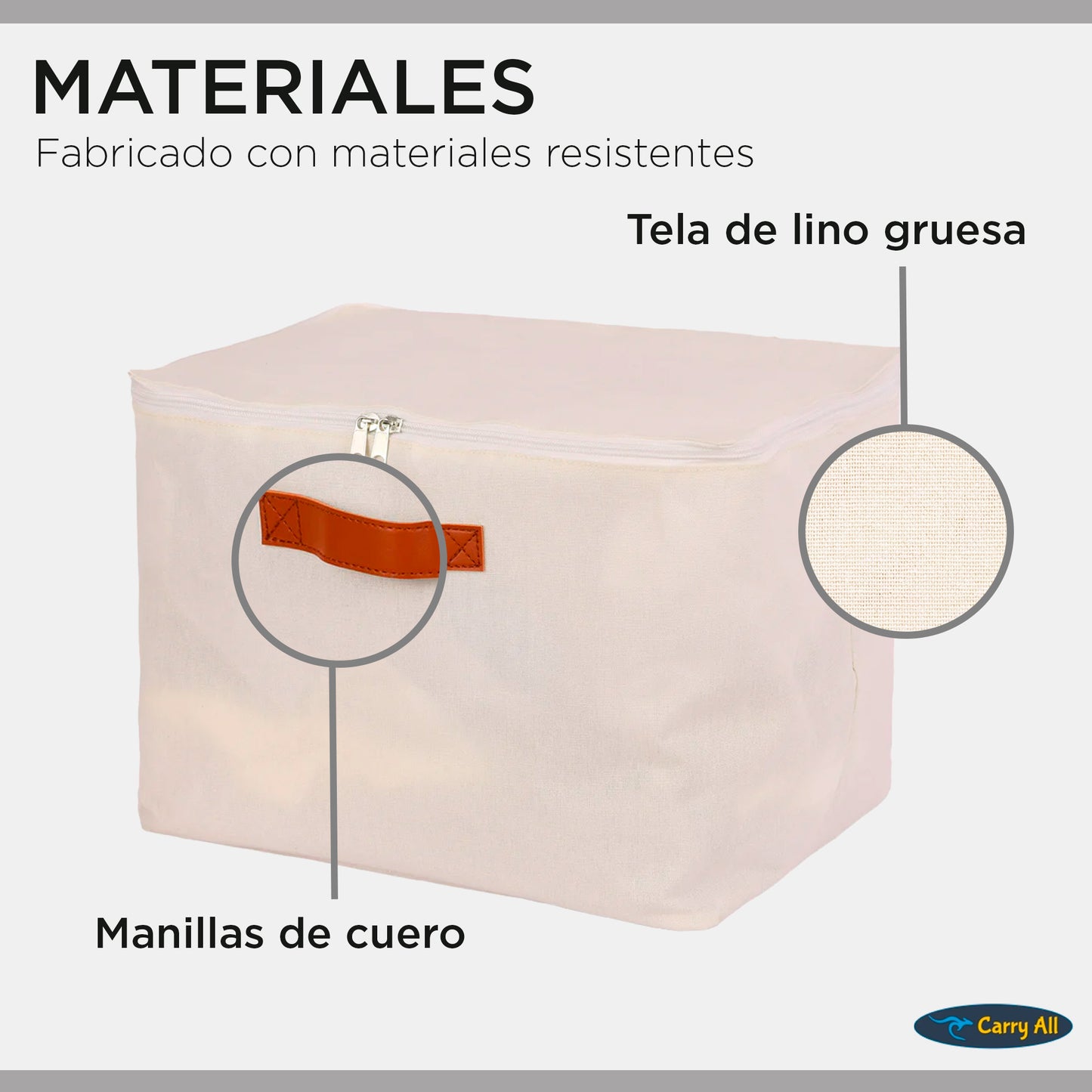 Pack 4 Bolsas Organizadoras Plegables Carry All De Lino M