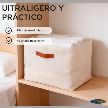 Pack 4 Bolsas Organizadoras Plegables Carry All De Lino M