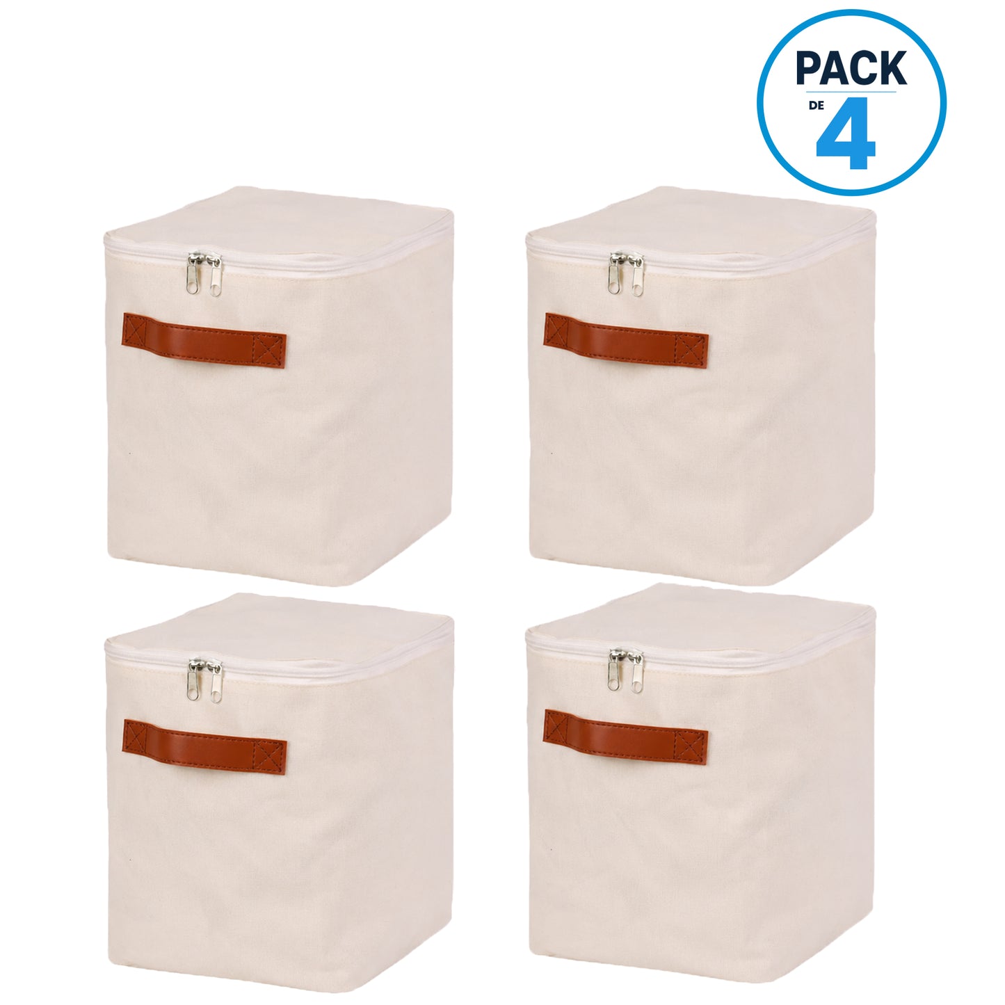 Pack 4 Bolsas Organizadoras Plegables Carry All De Lino S