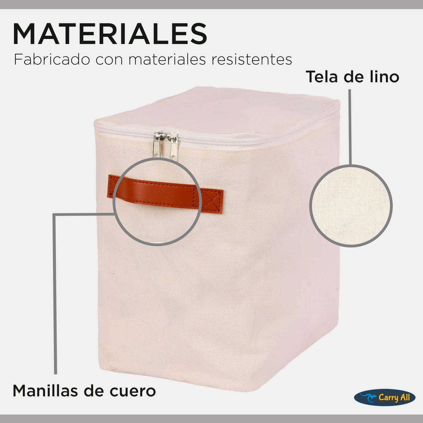 Pack 4 Bolsas Organizadoras Plegables Carry All De Lino S