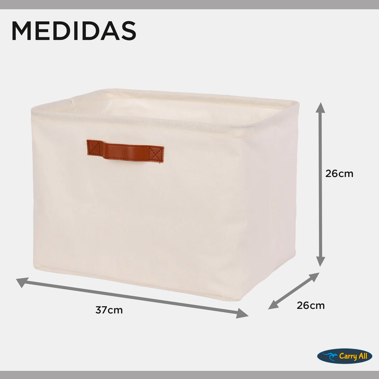 Cesta Organizadora Plegable Carry All De Lino M