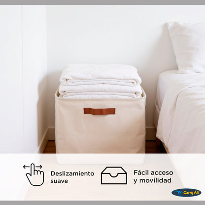 Cesta Organizadora Plegable Carry All De Lino M