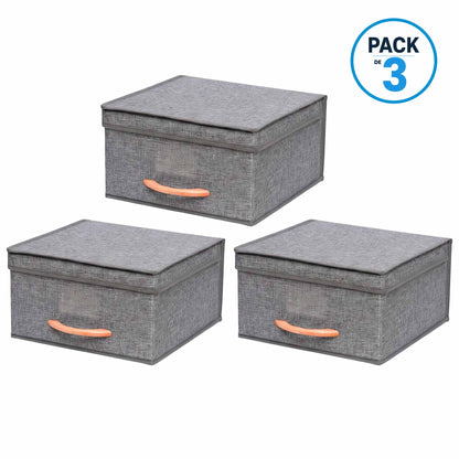 Pack 3 Cajas Organizadoras Carry All Plegables Closet Ropa S