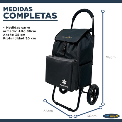 Carrito De Compras Plegable Carry All Sidney 03 55 Lts Bolsillo Cooler