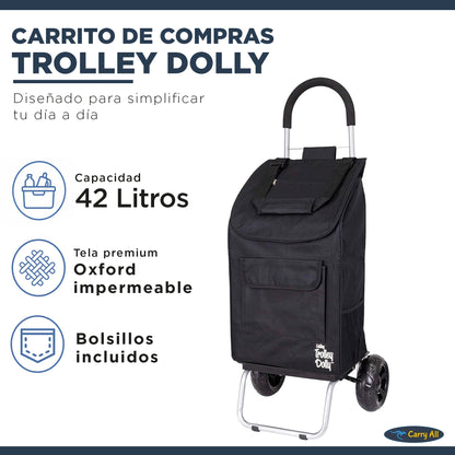Carrito De Compras Plegable DBest Carro Feria Yegua 42 Litros Trolley Dolly