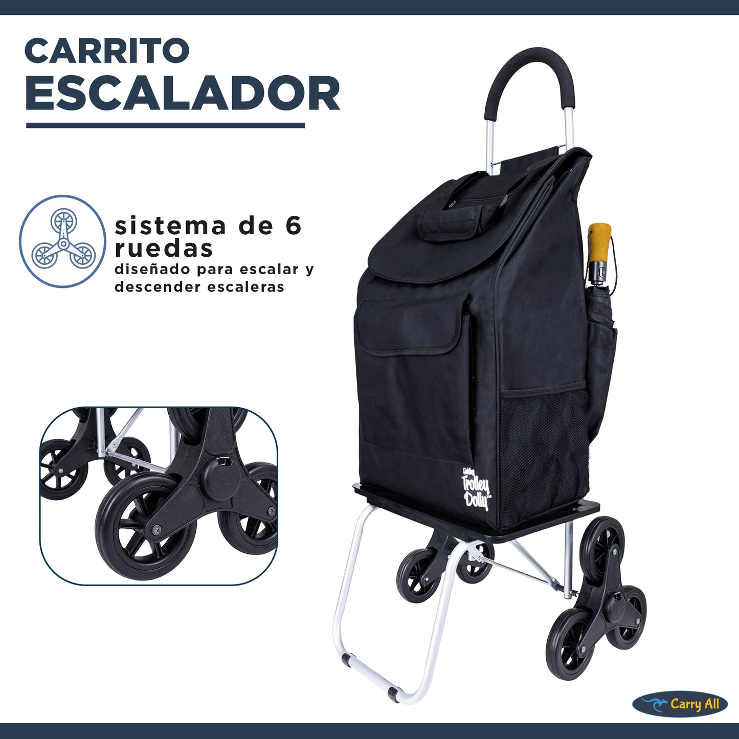 Carrito De Compras Plegable Escalador DBest Stair Climber 40 Litros Trolley Dolly