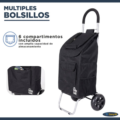 Carrito De Compras Plegable DBest Carro Feria Yegua 42 Litros Trolley Dolly