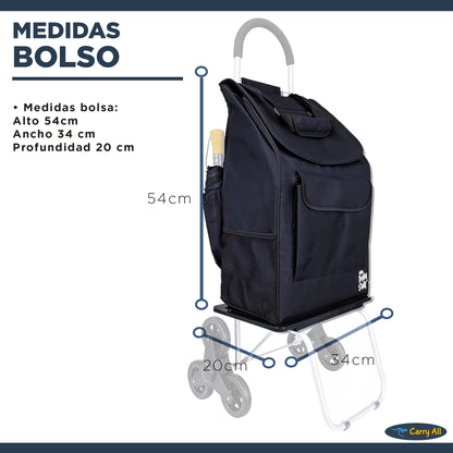 Carrito De Compras Plegable Escalador DBest Stair Climber 40 Litros Trolley Dolly