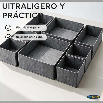 Organizador 8 Cajas Divisiones Carry All Ropa Interior Accesorios