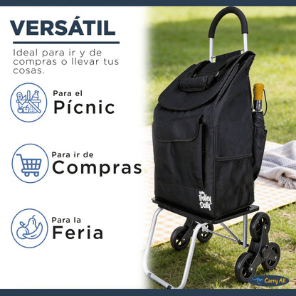 Carrito De Compras Plegable Escalador DBest Stair Climber 40 Litros Trolley Dolly