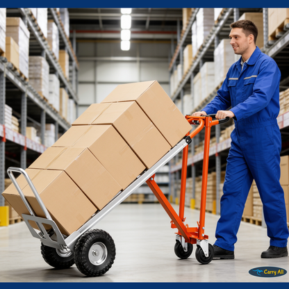 Carro De Carga Plegable 4 En 1 Titan 350 Kilos Plus Carry All Tipo Yegua O Plataforma