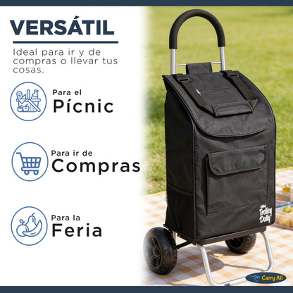 Carrito De Compras Plegable DBest Carro Feria Yegua 42 Litros Trolley Dolly