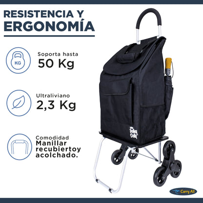 Carrito De Compras Plegable Escalador DBest Stair Climber 40 Litros Trolley Dolly