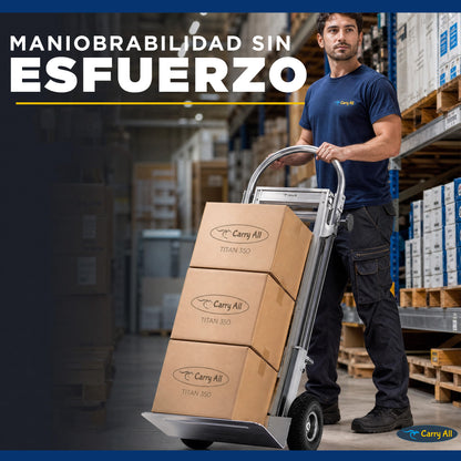 Carro De Carga Plegable 3 En 1  Titan 350 Kilos Carry All Tipo Yegua Plataforma