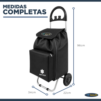 Carrito De Compras Plegable Carry All Glasgow 47 Litros Carro De Feria