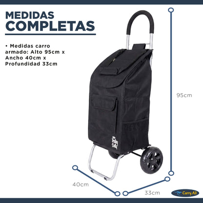 Carrito De Compras Plegable DBest Carro Feria Yegua 42 Litros Trolley Dolly