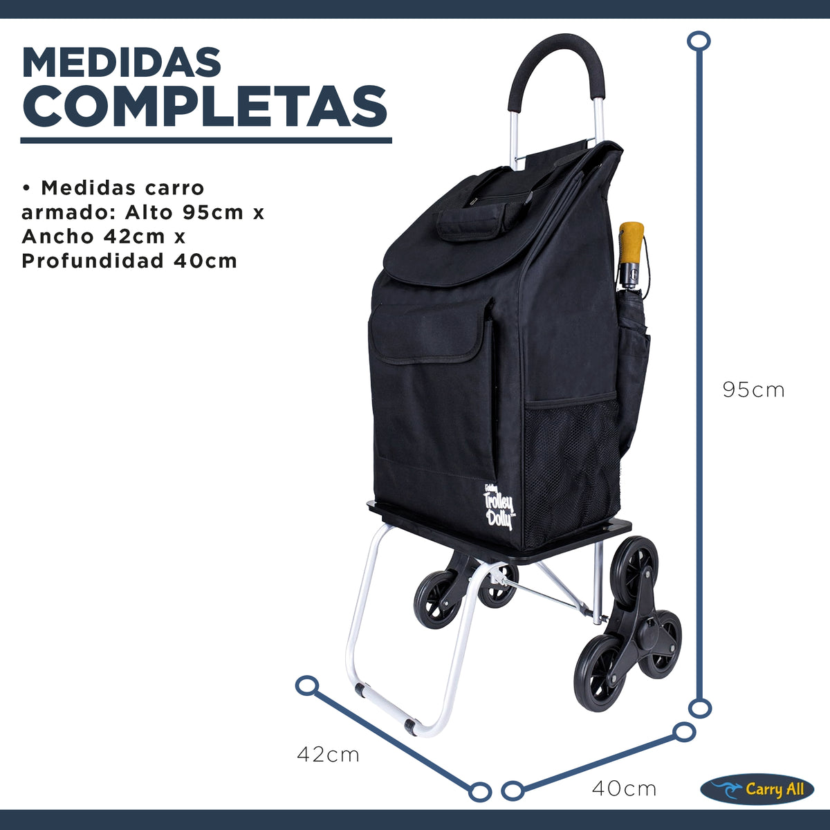 Carrito De Compras Plegable Escalador DBest Stair Climber 40 Litros Trolley Dolly