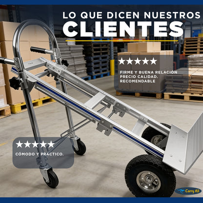Carro De Carga Plegable 3 En 1  Titan 350 Kilos Carry All Tipo Yegua Plataforma