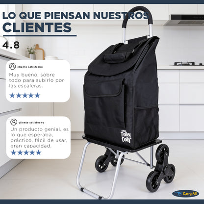 Carrito De Compras Plegable Escalador DBest Stair Climber 40 Litros Trolley Dolly