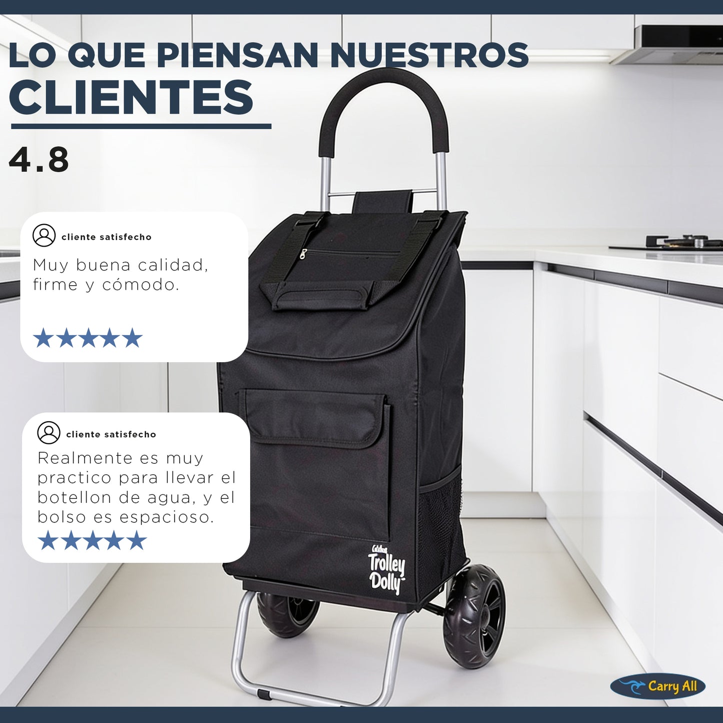 Carrito De Compras Plegable DBest Carro Feria Yegua 42 Litros Trolley Dolly