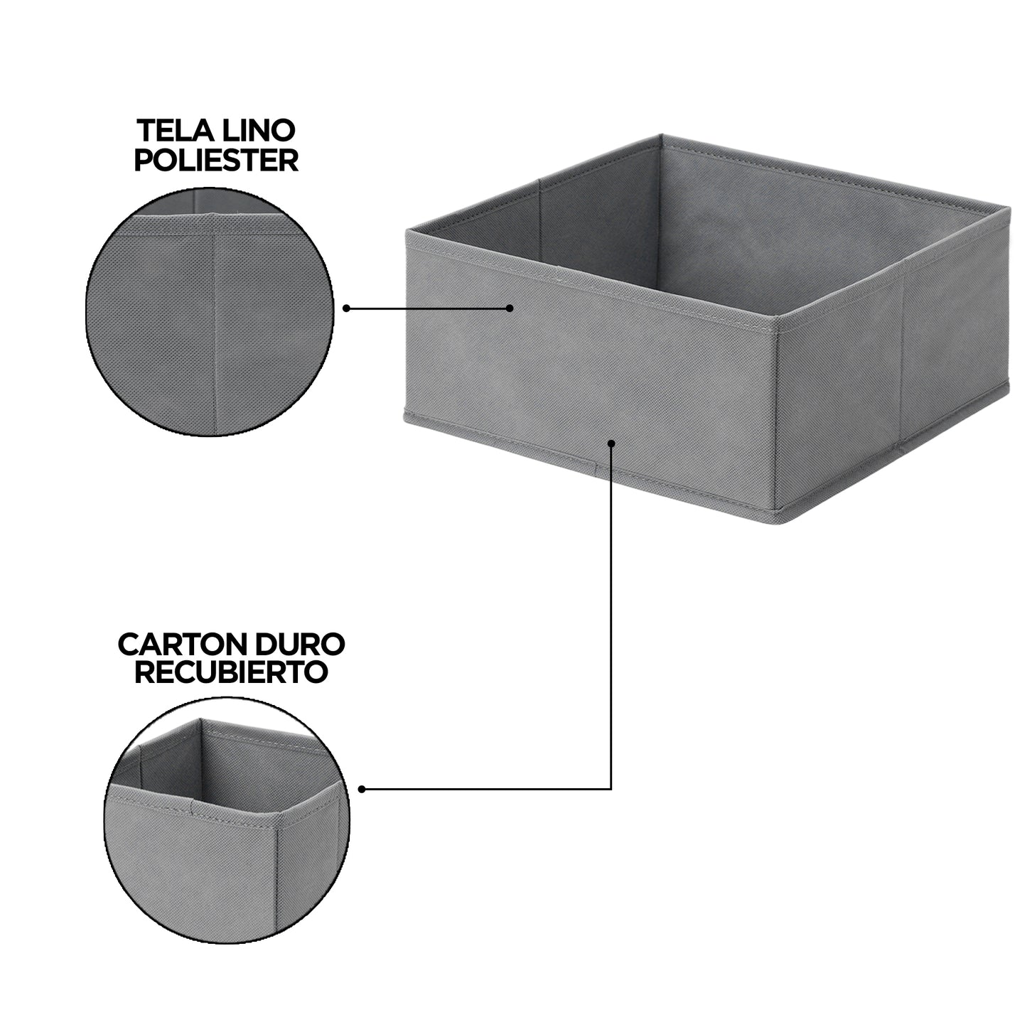 Organizador 8 Cajas Divisiones Carry All Ropa Interior Accesorios