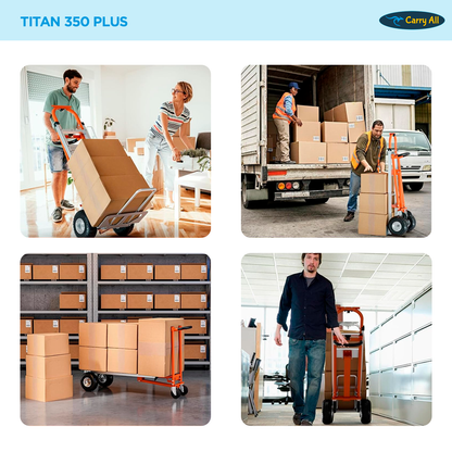 Carro De Carga Plegable 4 En 1 Titan 350 Kilos Plus Carry All Tipo Yegua O Plataforma