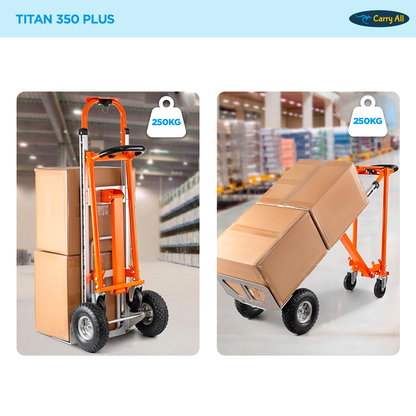 Carro De Carga Plegable 4 En 1 Titan 350 Kilos Plus Carry All Tipo Yegua O Plataforma