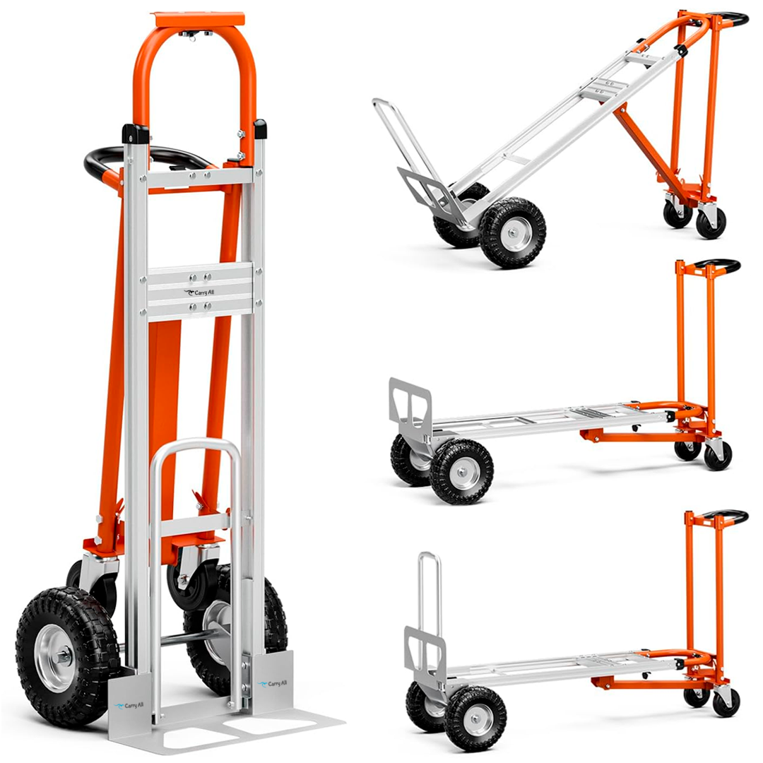 Carro De Carga Plegable 4 En 1 Titan 350 Kilos Plus Carry All Tipo Yegua O Plataforma