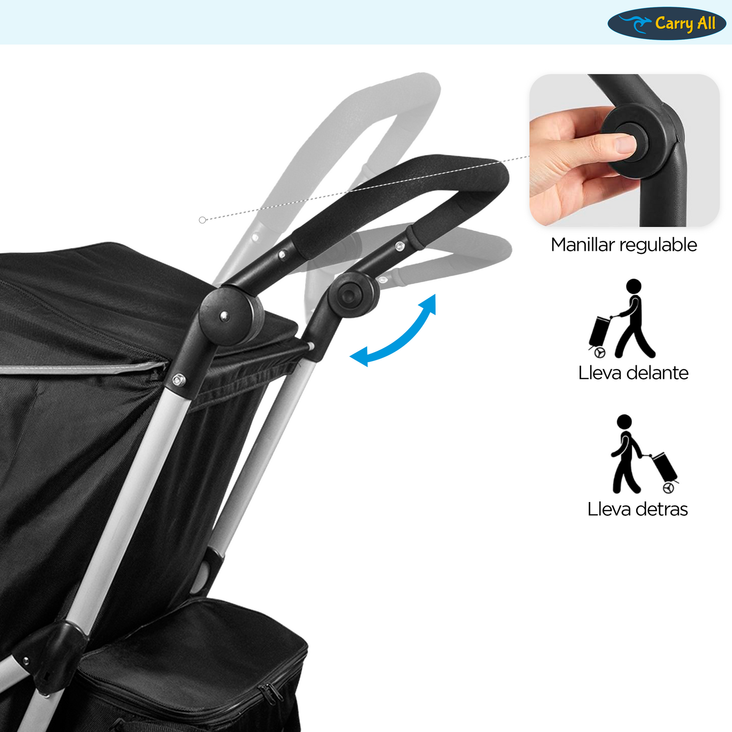 Carrito De Compras Plegable Carry All Vancouver 70 Litros Con Cooler