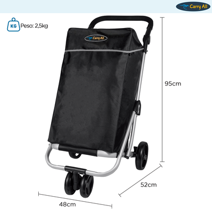 Carrito De Compras Plegable Carry All Vancouver 70 Litros Con Cooler