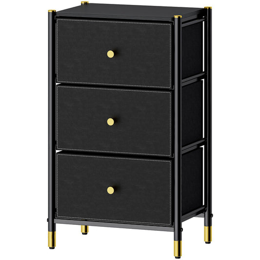 Velador Cajonera Carry All 3 Cajones Eco Cuero Linea Eco Leather