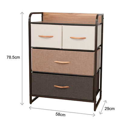 Cajonera Comoda Carry All 4 Cajones Línea Four Seasons