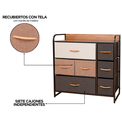 Cajonera Comoda Carry All 7 Cajones Línea Four Seasons