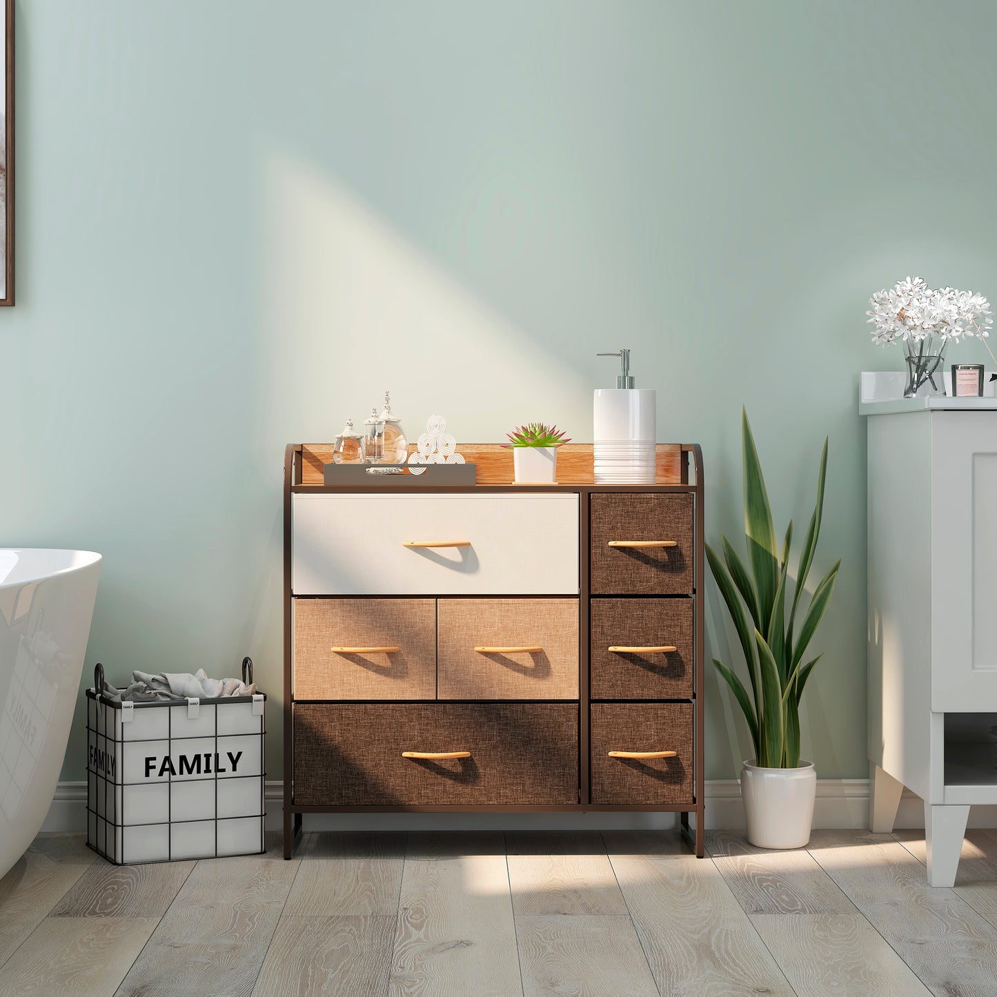 Cajonera Comoda Carry All 7 Cajones Línea Four Seasons