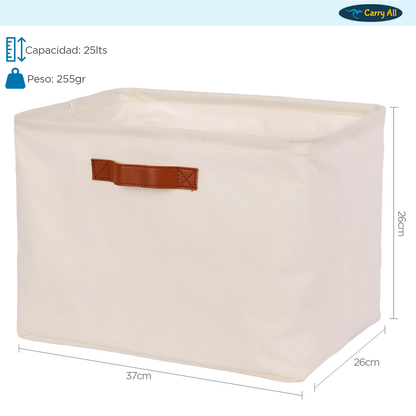 Cesta Organizadora Plegable Carry All De Lino M