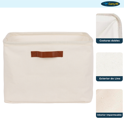 Cesta Organizadora Plegable Carry All De Lino M