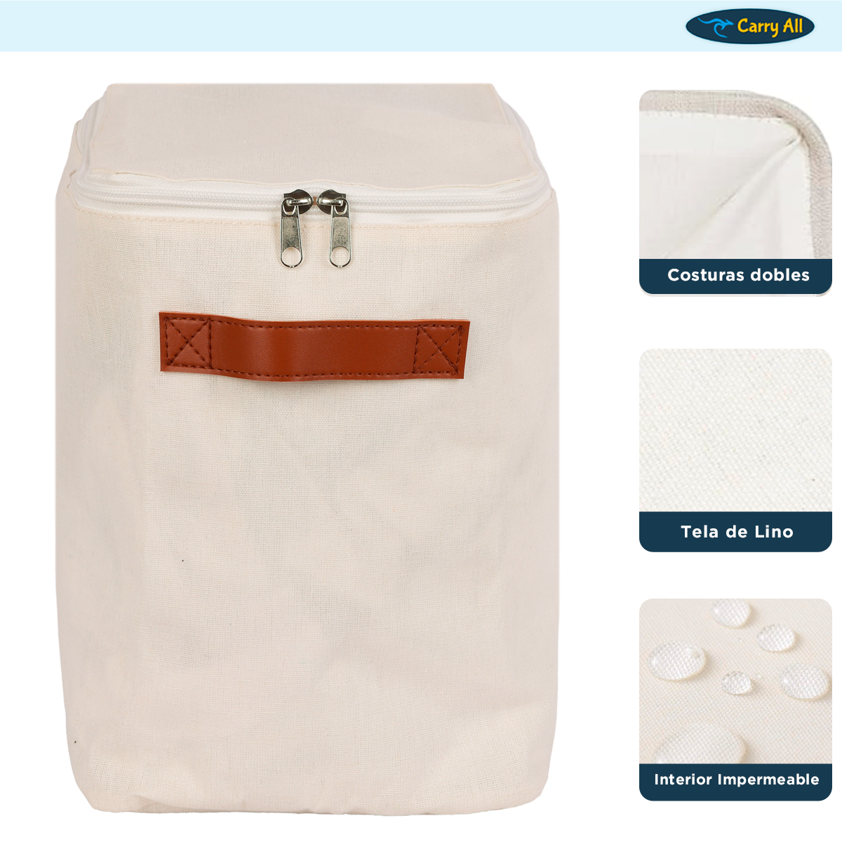 Bolsa Organizadora Plegable Carry All De Lino S